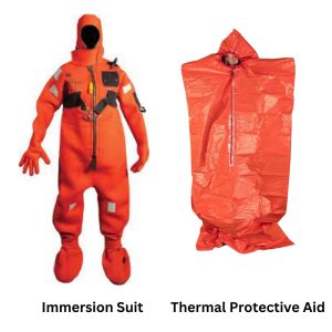 Immersion Suit dan Thermal Protective Aid