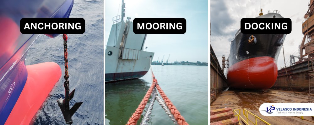 Mengenal Perbedaan Anchoring, Mooring, dan Docking dalam Operasi Kapal