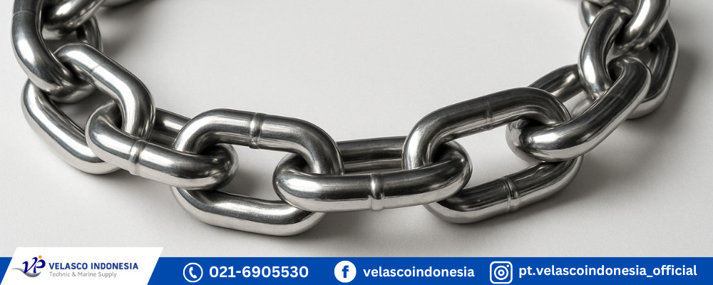 PT. Velasco Indonesia Persada hadir sebagai distributor yang jual rantai stainless steel berkualitas di Jakarta