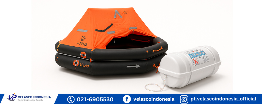 Jual Liferaft SOLAS Kapasitas 6 Orang