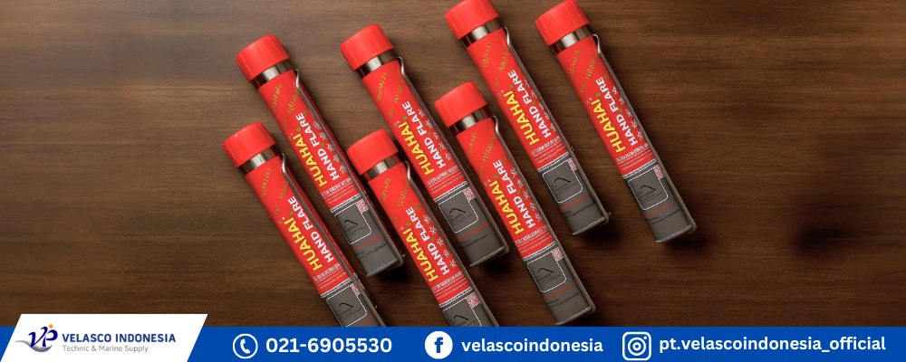 Jual Red Hand Flare Huahai Bersertifikat SOLAS