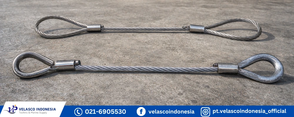 Perbedaan Wire Rope Sling Soft Eye dan Thimble Eye