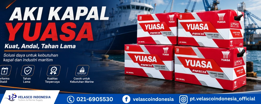 Supplier Aki Kapal Yuasa Terpercaya