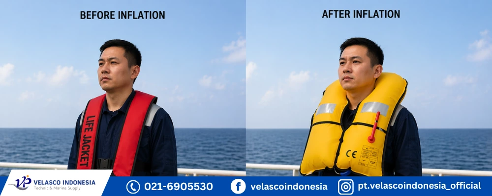 Cara Menggunkaan Inflatable Life Jacket