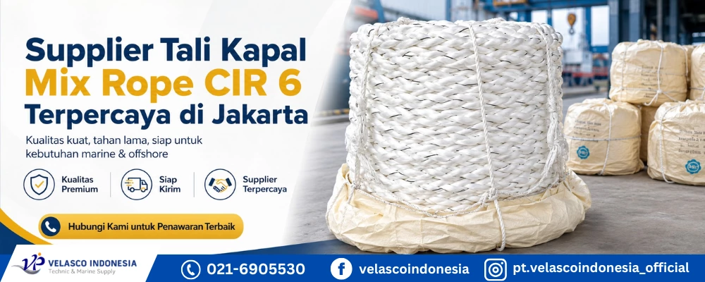 Supplier Tali Kapal Mix Rope CIR 6 Terpercaya di Jakarta
