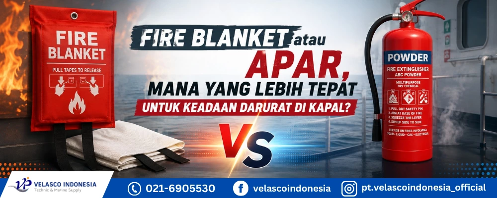 Fire Blanket atau APAR, Mana yang Lebih Tepat untuk Keadaan Darurat di Kapal