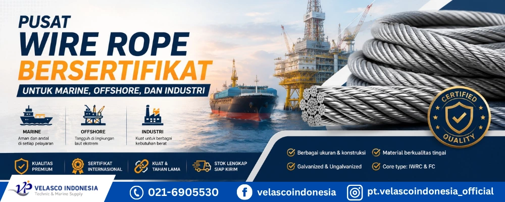 Pusat Wire Rope Bersertifikat untuk Marine, Offshore, dan Industri