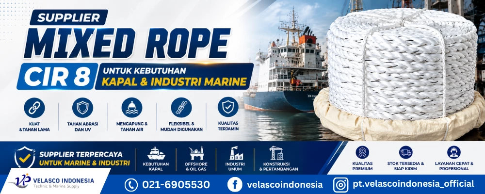 Supplier Mixed Rope CIR 8 untuk Kebutuhan Kapal dan Industri Marine