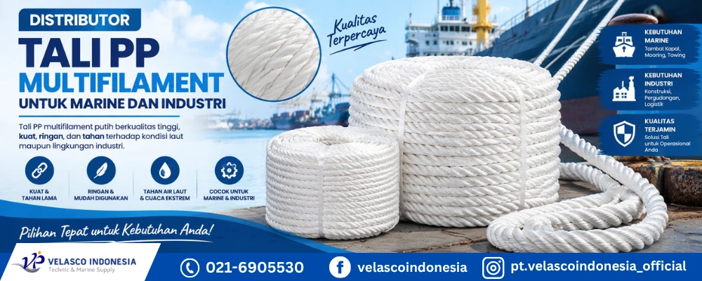 Distributor Tali PP Multifilament untuk Marine dan Industri