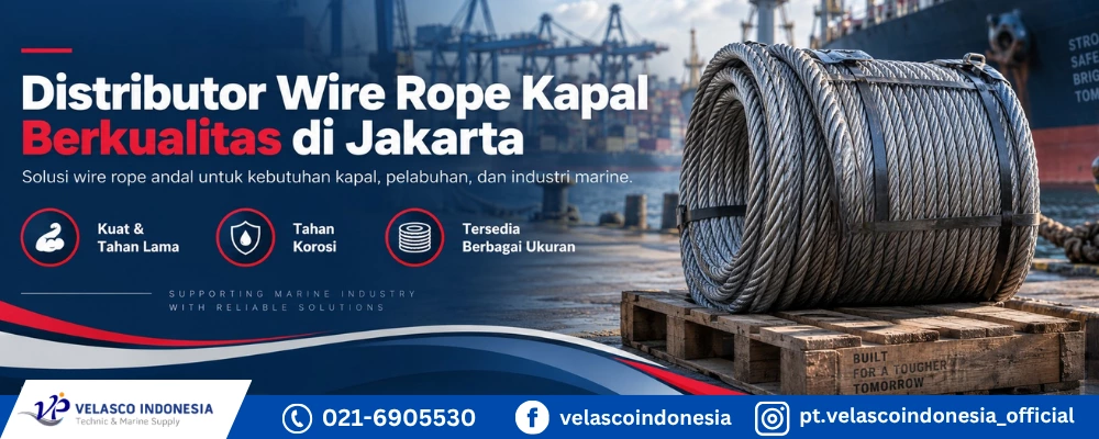 Distributor Wire Rope Kapal Berkualitas di Jakarta
